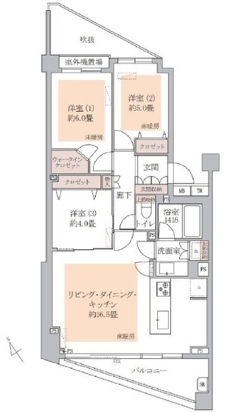 駒場パークホームズ-間取り