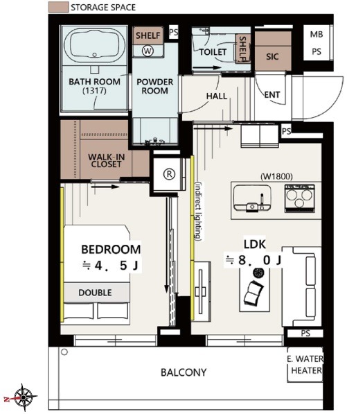 アクティス中目黒トリアード-間取り