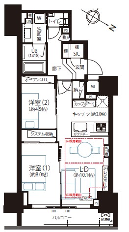 シティハウス目黒ザ・ツイン SOUTH棟　-間取り