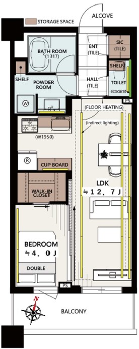 テラス渋谷美竹-間取り