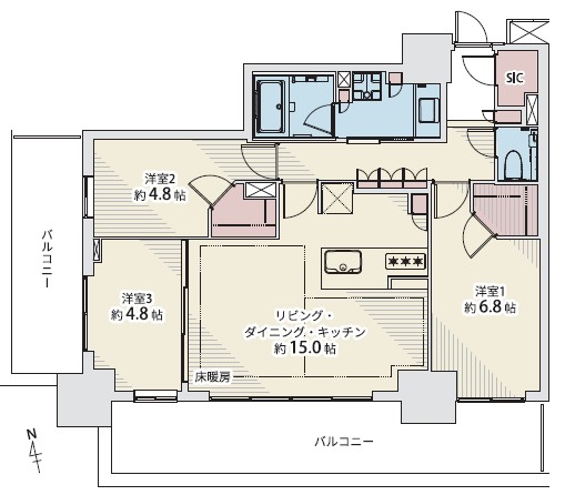 パークタワー西新宿エムズポート-間取り