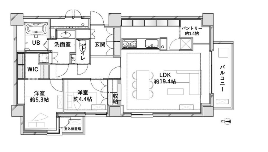 南青山パークマンション-間取り