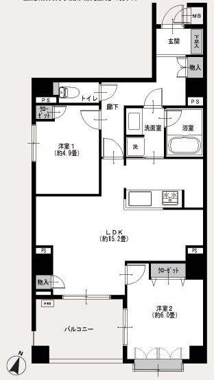 渋谷神山町レジデンス-間取り