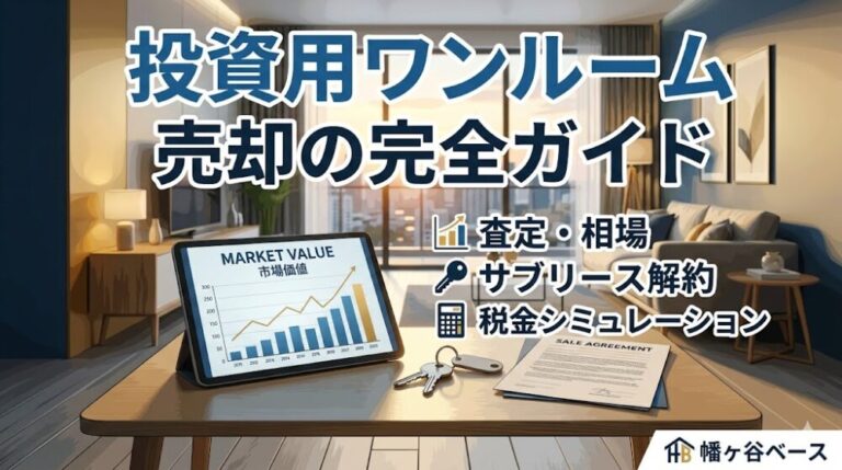 【2026年最新】投資用ワンルームマンション売却の相場と高く売るための3戦略