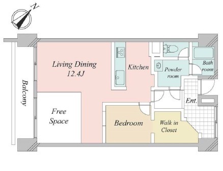 エルアルカサル目黒-間取り
