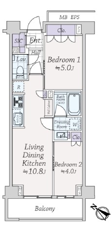 オープンレジデンシア北参道ザ・ハウス-間取り