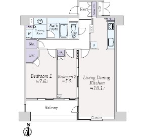 グレンパーク駒場4階-間取り