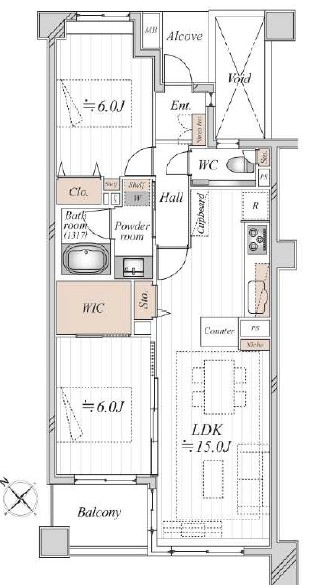 ファミールヒルズ目黒東山-間取り