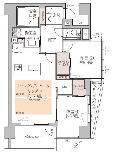 ユニーブル渋谷神南-間取り