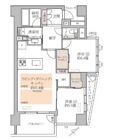 ユニーブル渋谷神南-間取り