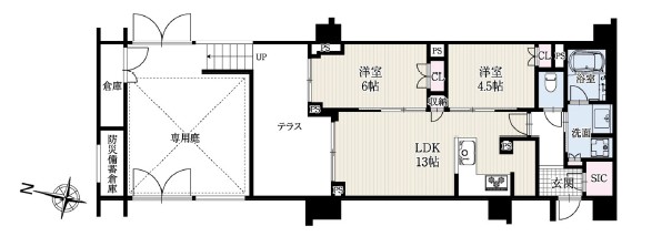 レフィール参宮橋ヒルズ-間取り