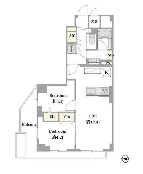 中野リハイム-間取り