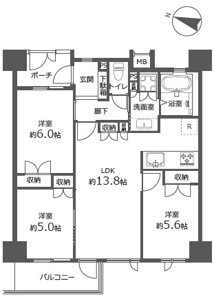 コスモ下高井戸ステーションアベニュー-間取り