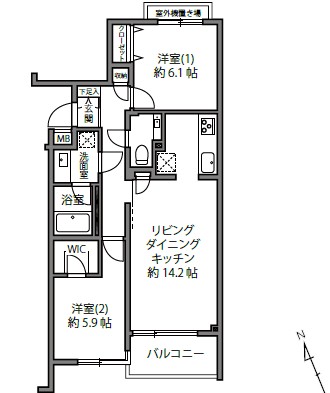 プレスティージュ目黒東山-間取り