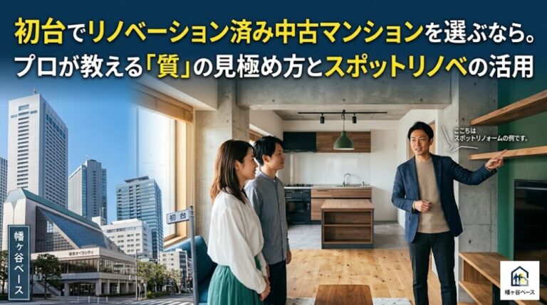 初台でリノベーション×中古マンションを買う前に見て！2026年最新ガイド