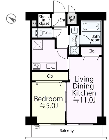 笹塚ダイヤモンドマンション-間取り