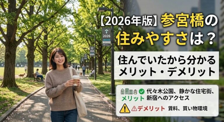 【2026年版】参宮橋の住みやすさは？住んでいたから分かるメリット・デメリット