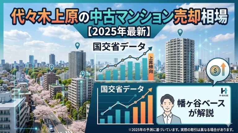 の中古マンション売却相場【2025年最新】国交省データで幡ヶ谷ベースが解説