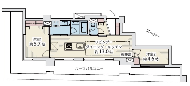 イニシアイオ杉並和泉501号室-間取り