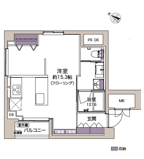 パシフィック松濤マンション301号室-間取り