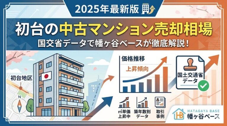 初台の中古マンション売却相場【2025年最新】国交省データで幡ヶ谷ベースが解説