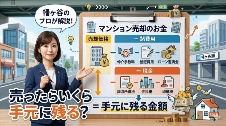 売ったらいくら手元に残る？マンション売却の税金と諸費用を幡ヶ谷のプロが解説