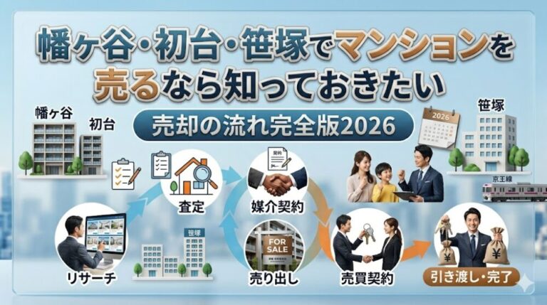 幡ヶ谷・初台・笹塚でマンションを売るなら知っておきたい｜売却の流れ完全版2026