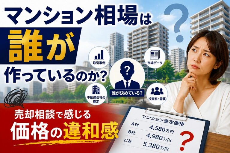 マンション相場は誰が作っているのか？売却相談で感じる価格の違和感