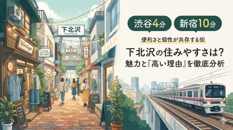 下北沢の住みやすさは？渋谷4分・新宿10分の魅力と「高い理由」