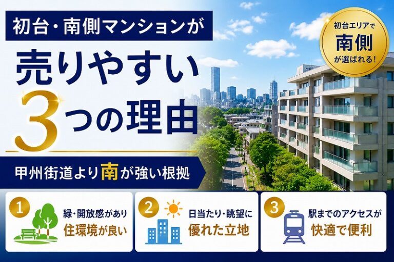 初台・南側マンションが売りやすい3つの理由｜甲州街道より南が強い根拠