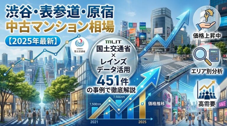渋谷・表参道・原宿の中古マンション相場【2025年最新】国交省×レインズ451件で解説