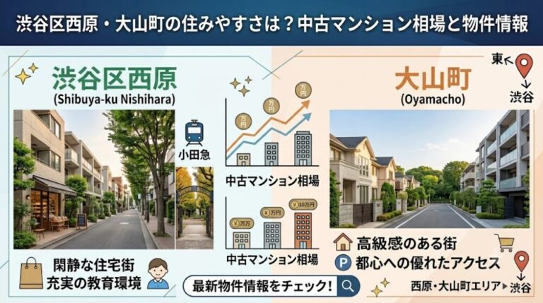 渋谷区西原・大山町の住みやすさは？中古マンション相場と物件情報