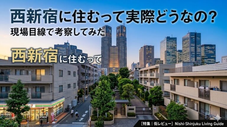 西新宿に住むって実際どうなの？現場目線で考察してみた