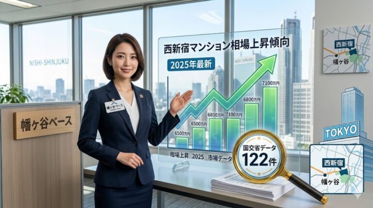 西新宿の中古マンション売却相場【2025年最新】国交省データで幡ヶ谷ベースが解説