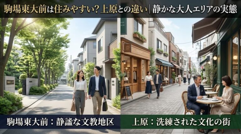 駒場東大前は住みやすい？上原との違い｜静かな大人エリアの実態