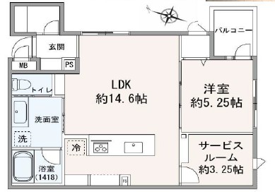 プラウドジェム幡ヶ谷-間取り