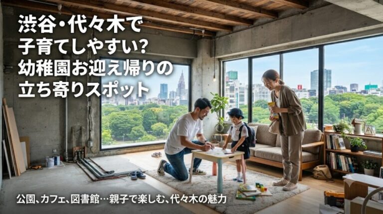 代々木エリアは子育てしやすい？幼稚園お迎え帰りの立ち寄りスポット