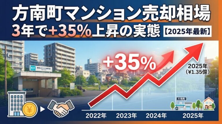 方南町マンション売却相場｜3年で+35%上昇の実態【2025年最新】：アイキャッチ画像作成して