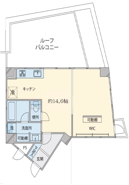 元代々木桜苑マンション303号室-間取り