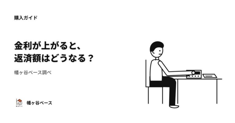 金利が上がると、私の返済額はどうなる？幡ヶ谷ベース調べ